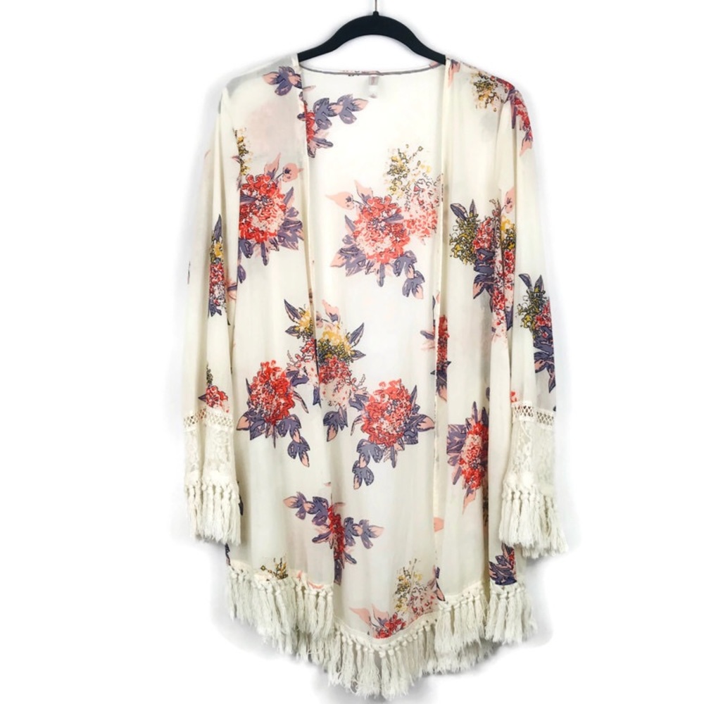 Xhileration Floral Kimono - Size Large